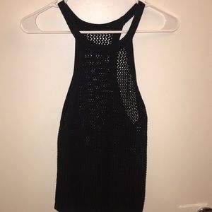 Black knit tank top. Aritzia!